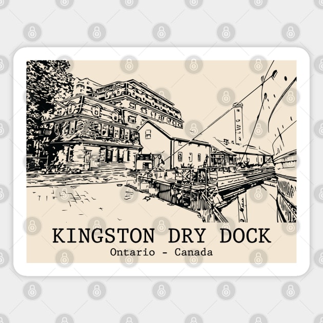 Kingston Dry Dock - Ontario Magnet by Lakeric